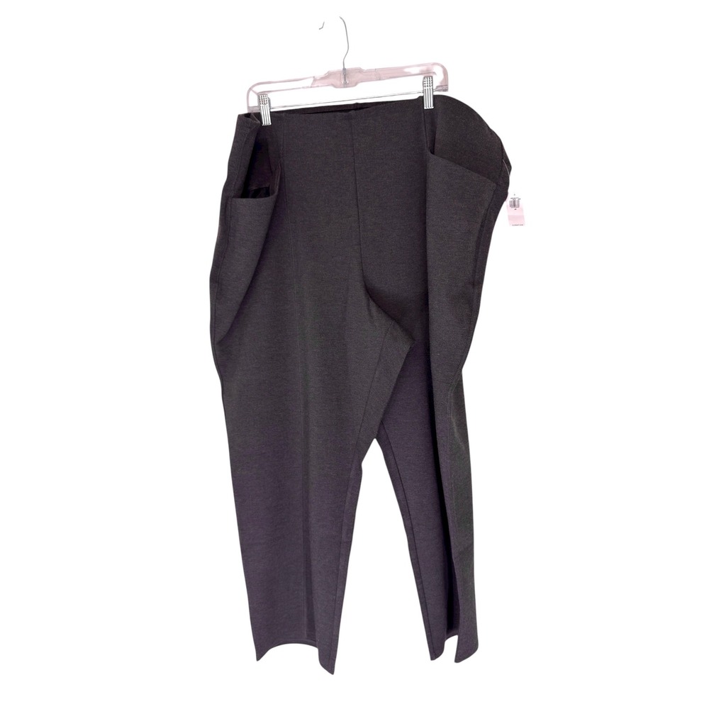 Old Navy Stevie Straight Pants Plus Gray‎ Stretch Office Work High Waisted 3X
